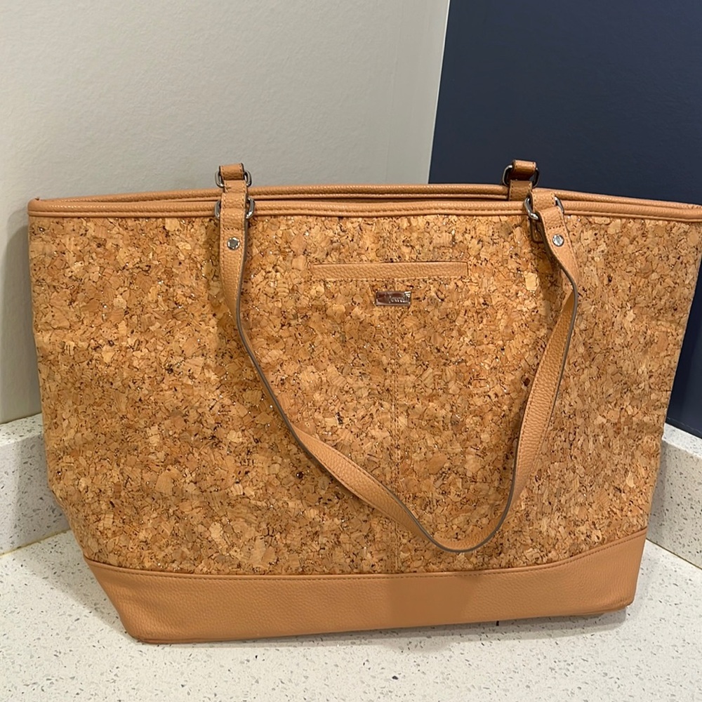 Jewell by Thirty-one Style Setter Metallic Cork Tote